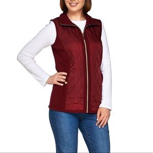 🌺 Susan Graver Zip Front Sweater Vest